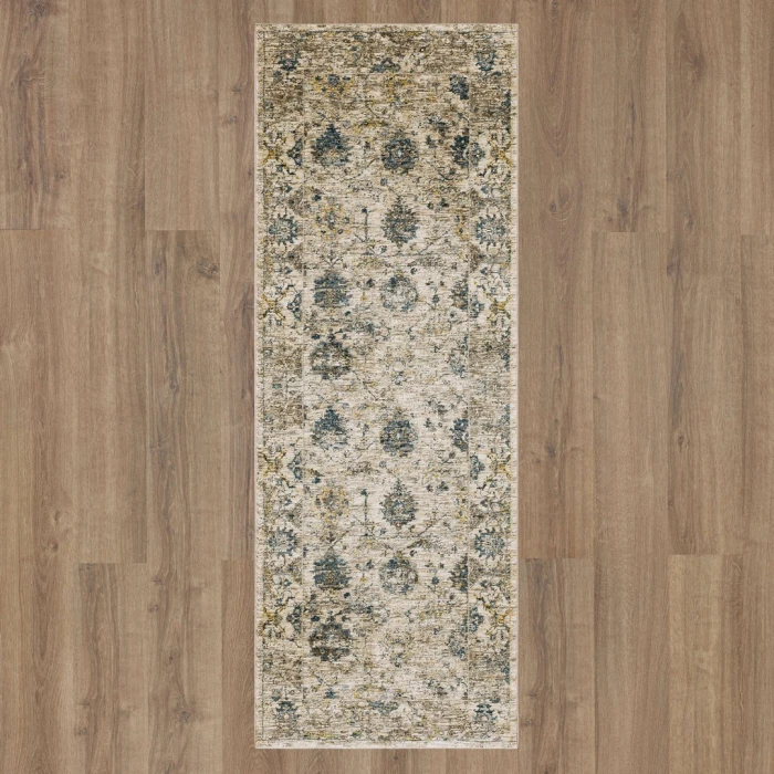 Karastan Marash Cream Darica Cream 2ft. 7in. x 7ft. 3in. Rect. Rug