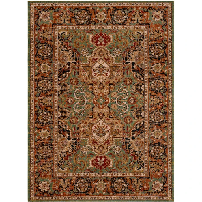 Karastan Spice Market Aquamarine 90938 9ft. 6in. X 12ft. 11in. Rect. Rug