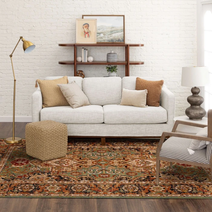 Karastan Spice Market Aquamarine 90938 8ft. X 11ft. Rect. Rug