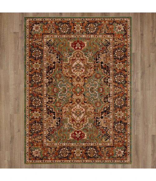 Karastan Spice Market Aquamarine 90938 8ft. X 11ft. Rect. Rug