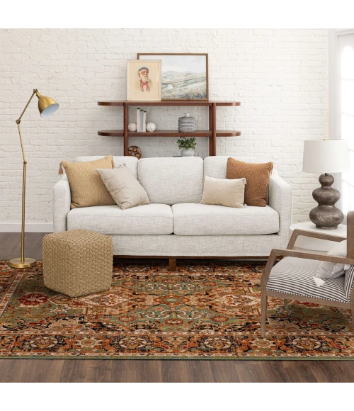 Karastan Spice Market Aquamarine 90938 8ft. X 11ft. Rect. Rug