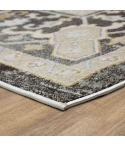 Karastan Windermere Grey/Silver R1257 2 ft. 6 in. X 10 ft. Rectangle Rug