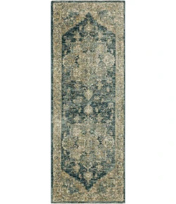 Karastan Marash Ezine Blue Rug 2 ft. 7 in. X 7 ft. 3 in. Runner