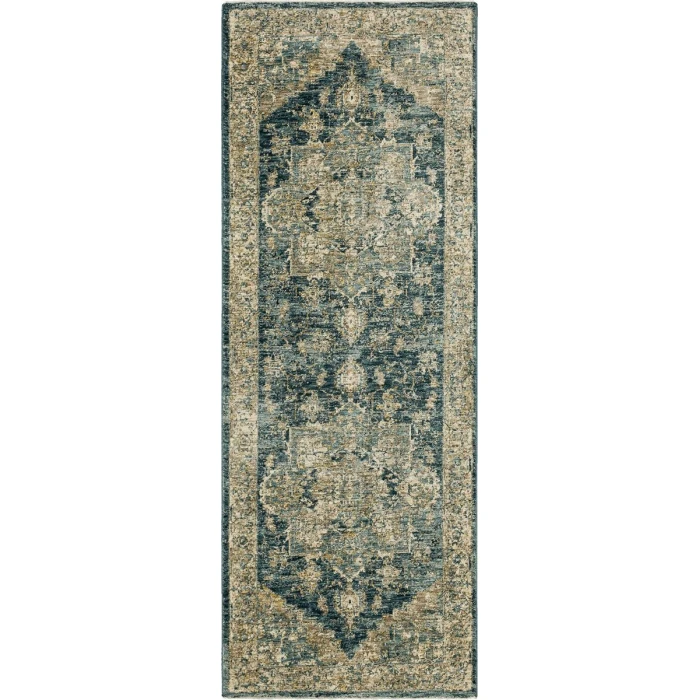Karastan Ezine Blue 2' 7" x 7' 3" Area Rug