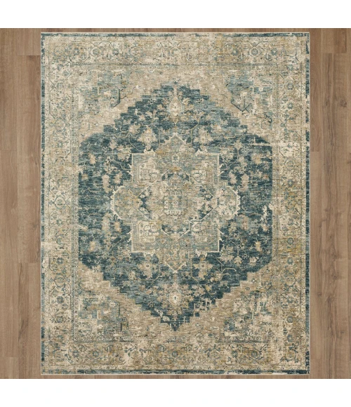 Karastan Ezine Blue 6' 7" x 9' 6" Area Rug