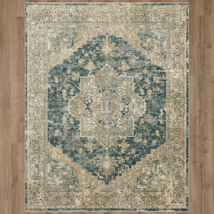 Karastan Ezine Blue 7' 10" x 10' 3" Area Rug
