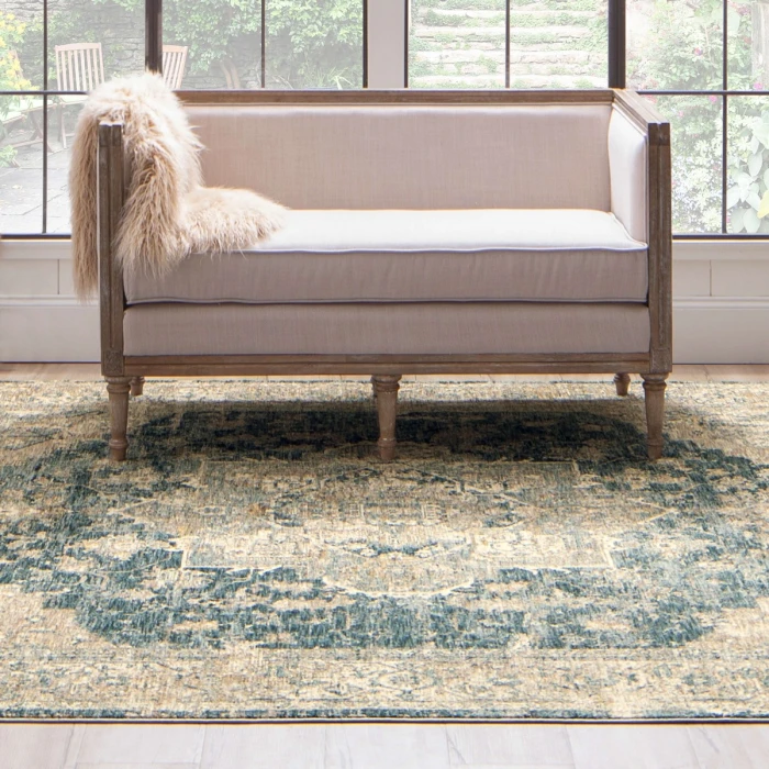 Karastan Ezine Blue 7' 10" x 10' 3" Area Rug