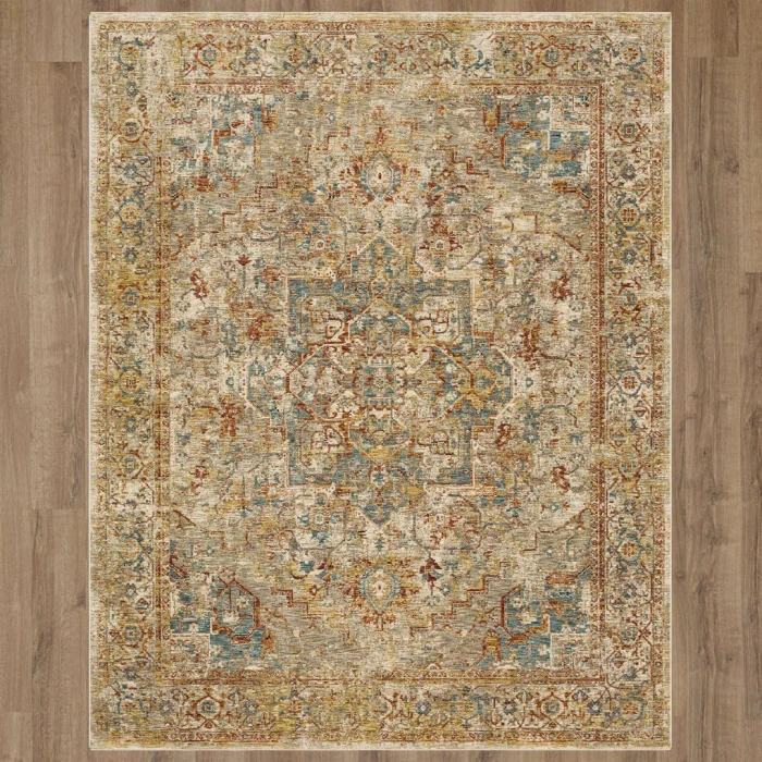 Karastan Marash Cream Ezine Cream 9ft. x 12ft. 2in. Rect. Rug