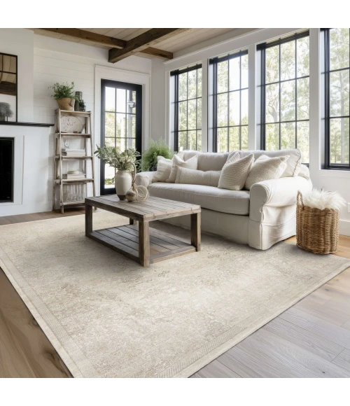 Karastan Surrey Hills Flaxen Beige R1405 7ft. 10in. X 10ft. Rect. Rug