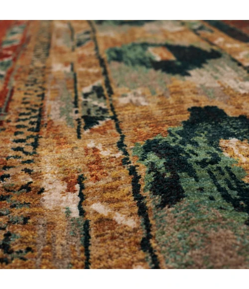 Karastan Spice Market Aquamarine 91799 5ft. 3in. X 7ft. 10in. Rect. Rug