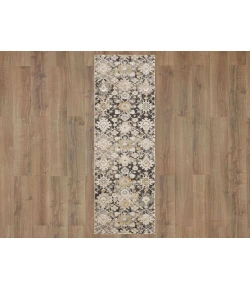 Karastan Windermere Grey/Silver R1260 2 ft. 6 in. X 10 ft. Rectangle Rug