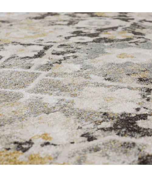 Karastan Windermere Grey/Silver R1260 2 ft. 6 in. X 10 ft. Rectangle Rug