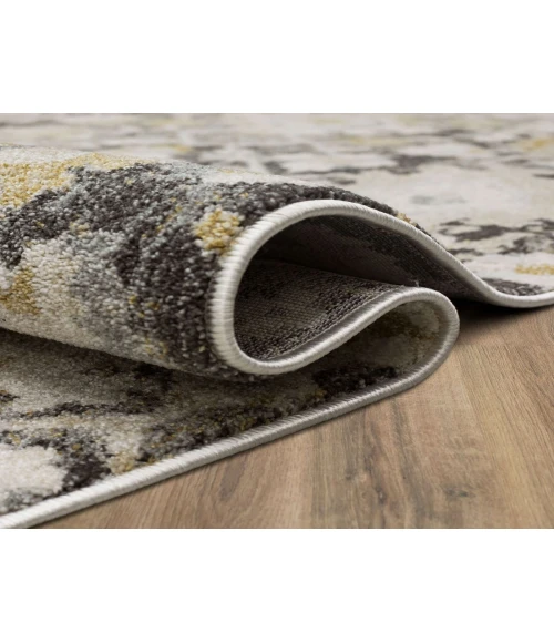 Karastan Windermere Grey/Silver R1260 2 ft. 6 in. X 10 ft. Rectangle Rug