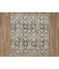 Karastan Windermere Grey/Silver R1260 6 ft. 6 in. X 9 ft. 10 in. Rectangle Rug