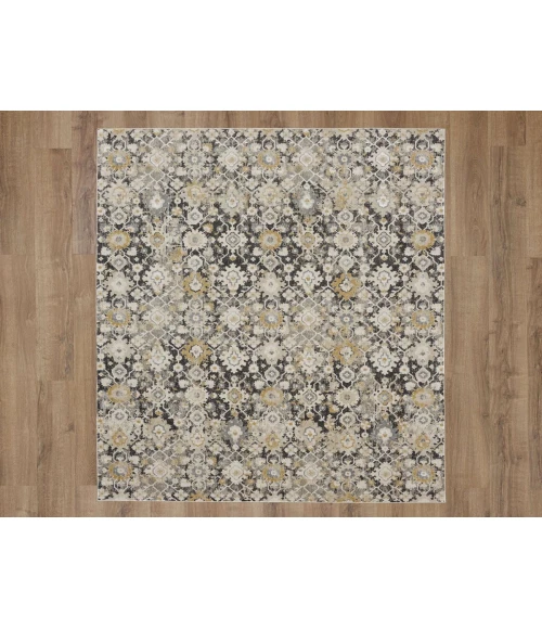 Karastan Windermere Grey/Silver R1260 6 ft. 6 in. X 9 ft. 10 in. Rectangle Rug