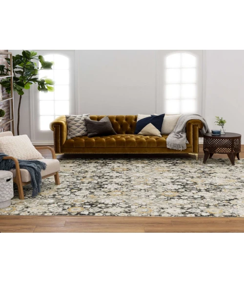 Karastan Windermere Grey/Silver R1260 7 ft. 10 in. X 10 ft. 3 in. Rectangle Rug
