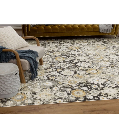 Karastan Windermere Grey/Silver R1260 7 ft. 10 in. X 10 ft. 3 in. Rectangle Rug