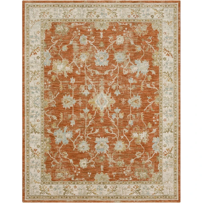 Karastan Iznik Rust 6' 7" x 9' 6" Area Rug