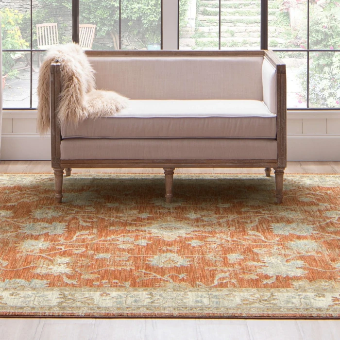 Karastan Iznik Rust 7' 10" x 10' 3" Area Rug