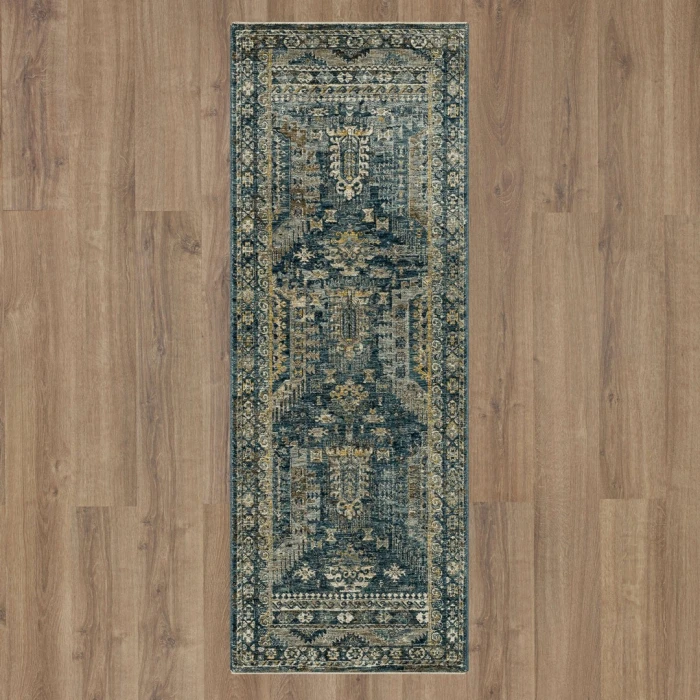 Karastan Marash Blue Karamar Blue 2ft. 7in. x 7ft. 3in. Rect. Rug