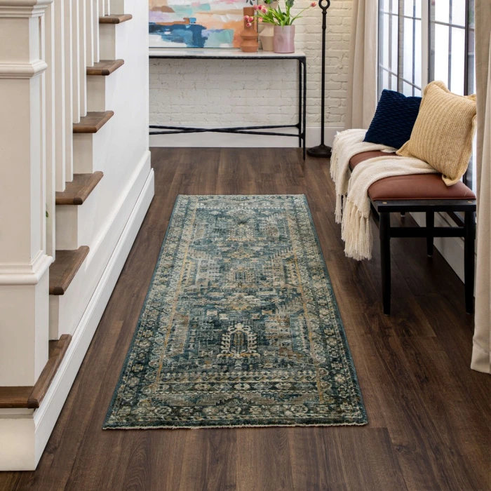 Karastan Marash Blue Karamar Blue 2ft. 7in. x 7ft. 3in. Rect. Rug