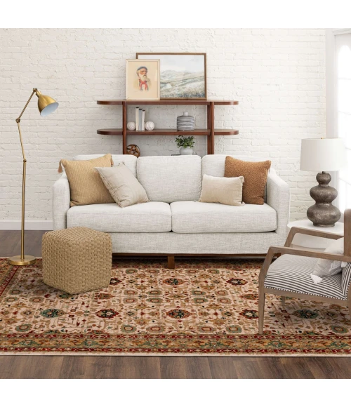 Karastan Spice Market Cream 90936 8ft. X 11ft. Rect. Rug