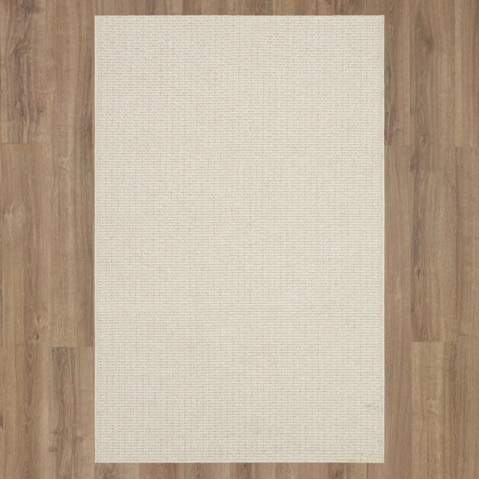 Karastan Lanai By Salt Life Ivory/White R1269 6 ft. 6 in. X 9 ft. Rectangle Rug