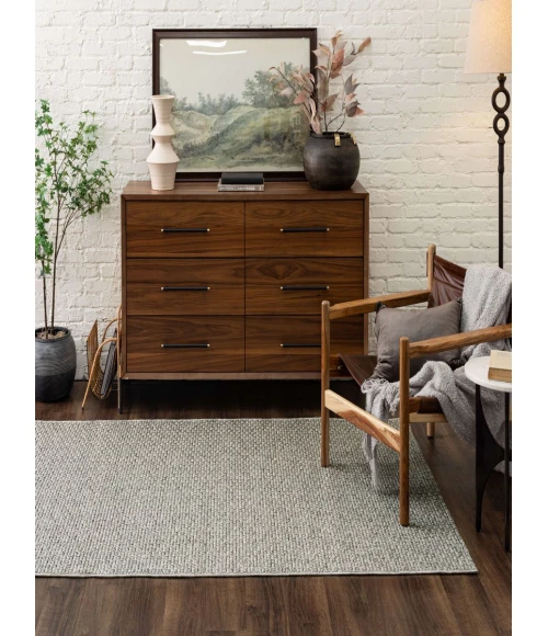 Karastan Lanai By Salt Life Grey/Silver R1269 6 ft. 6 in. X 9 ft. Rectangle Rug