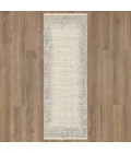 Karastan Mandawa Cream Dark Grey 2' 7" x 7' 3" Area Rug