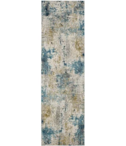 Karastan Tryst Marseille Blue Rug 2 ft. 6 X 8 ft. Rectangle