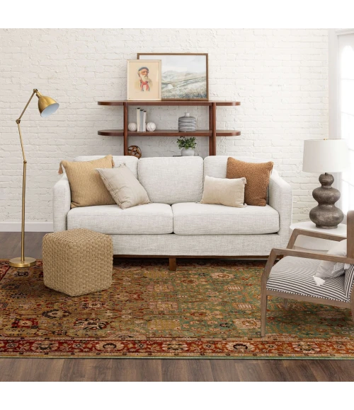 Karastan Spice Market Aquamarine 90668 8ft. X 11ft. Rect. Rug