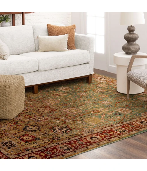Karastan Spice Market Aquamarine 90668 8ft. X 11ft. Rect. Rug