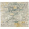 Karastan Memento Nostalgic Blue Rug 5 ft. X 7 ft. 6 in. Rectangle
