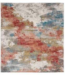 Karastan Tryst Grey/Silver R1289 5 ft. X 8 ft. Rectangle Rug