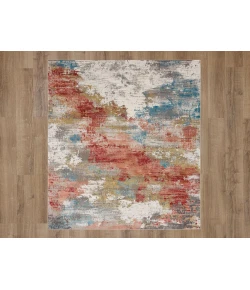 Karastan Tryst Grey/Silver R1289 5 ft. X 8 ft. Rectangle Rug