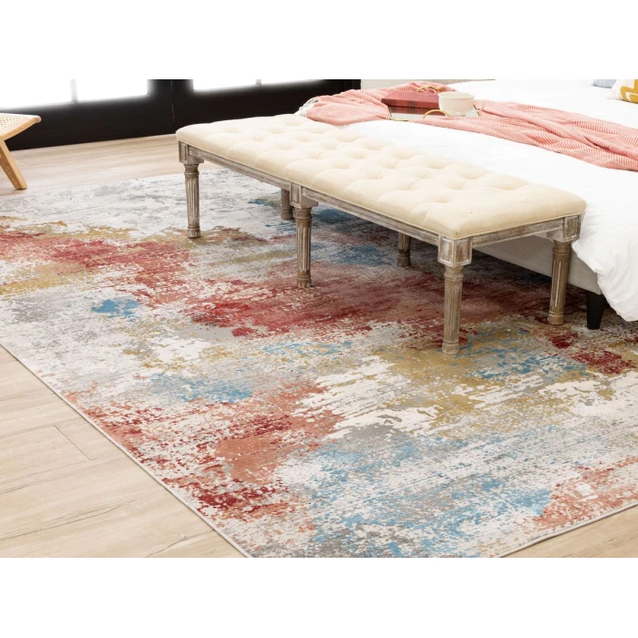 Karastan Tryst Grey/Silver R1289 8 ft. X 11 ft. Rectangle Rug