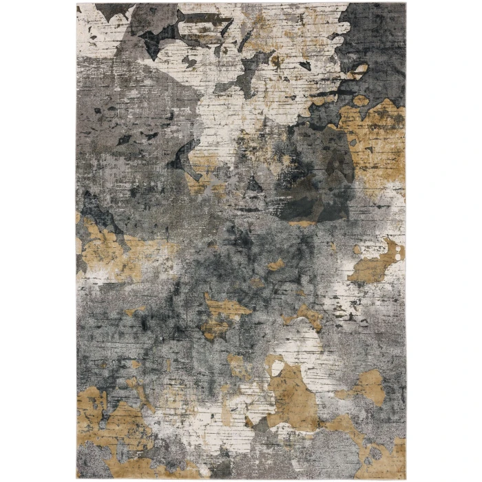 Karastan Tryst Grey/Silver R1289 2 ft. 6 in. X 8 ft. Rectangle Rug