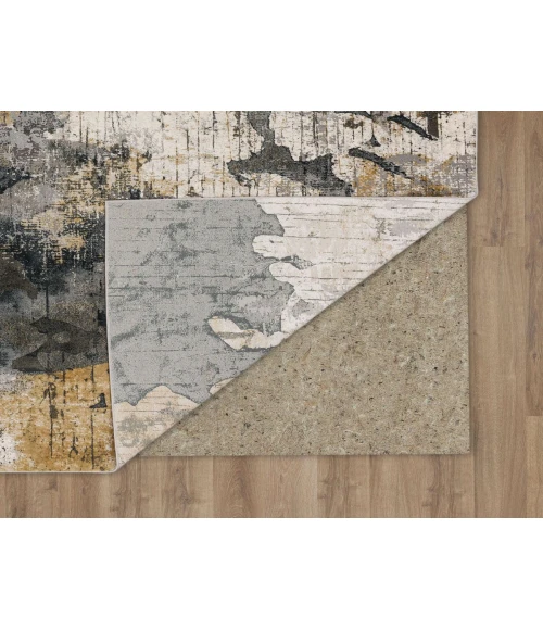 Karastan Tryst Grey/Silver R1289 5 ft. X 8 ft. Rectangle Rug