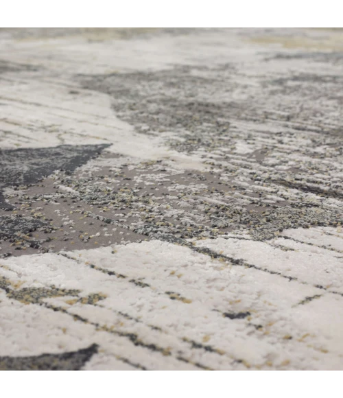 Karastan Tryst Grey/Silver R1289 5 ft. X 8 ft. Rectangle Rug