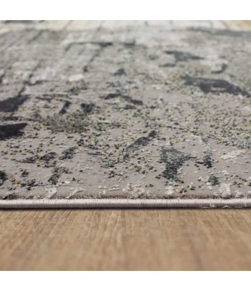 Karastan Tryst Grey/Silver R1289 5 ft. X 8 ft. Rectangle Rug