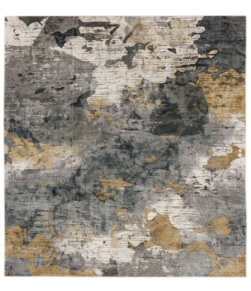 Karastan Tryst Grey/Silver R1289 5 ft. X 8 ft. Rectangle Rug