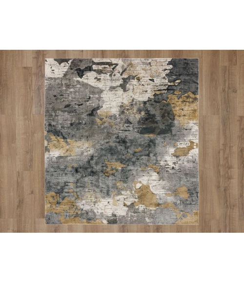 Karastan Tryst Grey/Silver R1289 5 ft. X 8 ft. Rectangle Rug
