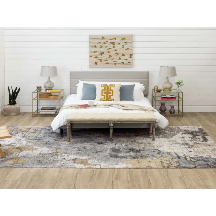 Karastan Tryst Grey/Silver R1289 8 ft. X 11 ft. Rectangle Rug