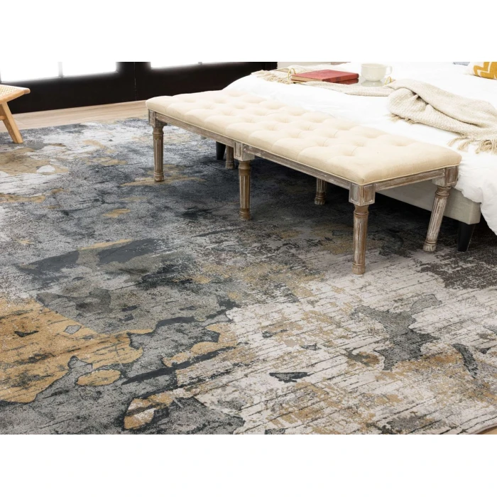Karastan Tryst Grey/Silver R1289 8 ft. X 11 ft. Rectangle Rug