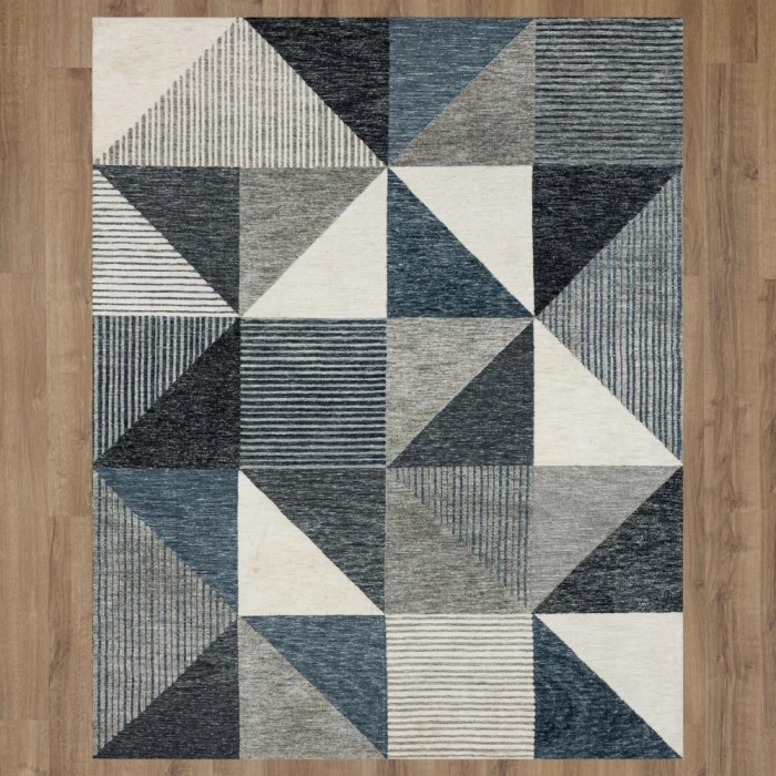 Karastan Oblique Blue 8' x 10' Area Rug