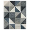 Karastan Bowen By Drew & Jonathan Home Oblique Blue Rug 8 ft. X 10 ft. Rectangle