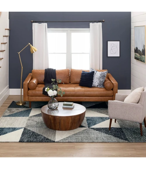 Karastan Oblique Blue 8' x 10' Area Rug