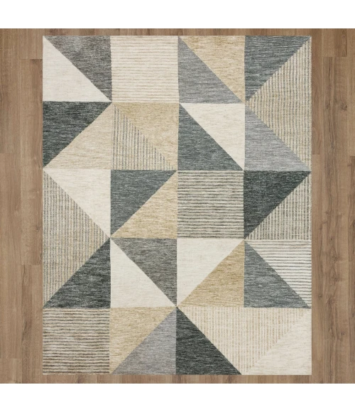 Karastan Oblique Tan 8' x 10' Area Rug