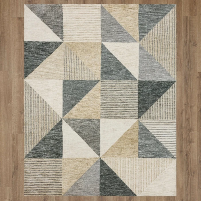Karastan Oblique Tan 8' x 10' Area Rug