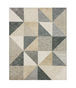 Karastan Bowen By Drew & Jonathan Home Oblique Tan Rug 8 ft. X 10 ft. Rectangle